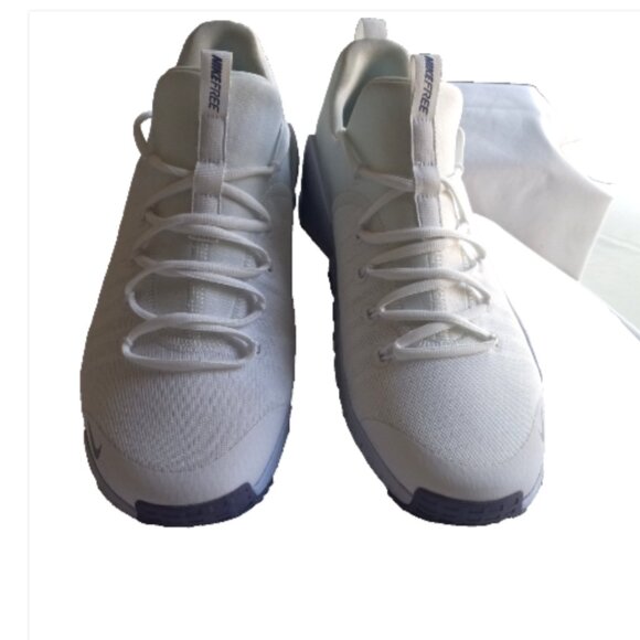 ike Free Metcon Training Shoes Mens 14 White Blue Sole Cross Trainer FJ7126-110